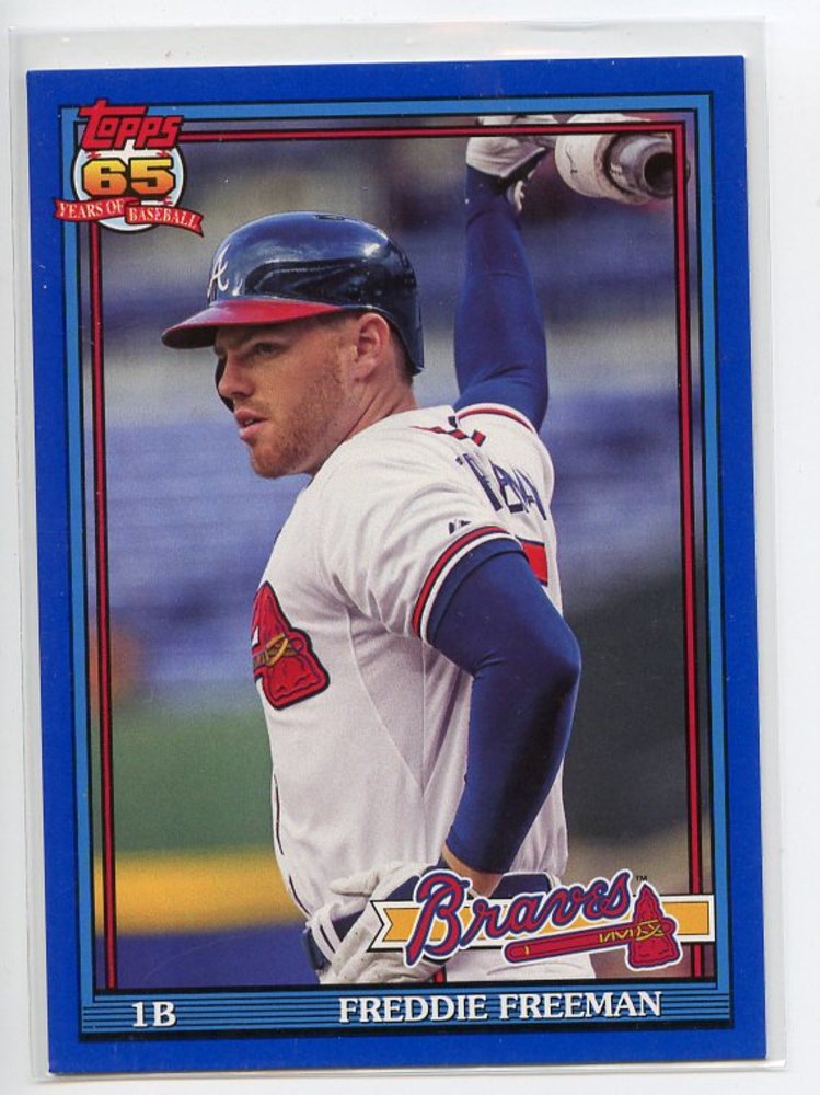 2016 Topps Archives Blue #227 Freddie Freeman 091/199