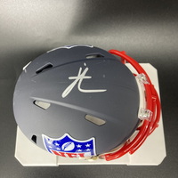 NFL - Jets Jordan Travis Signed NFL Shield Mini Helmet