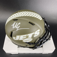 NFL - Jets Malachi Corley Signed STS Mini Helmet