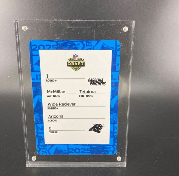 NFL - Panthers Tetairoa McMillan Special Edition 2025 Draft Card 2 of 2
