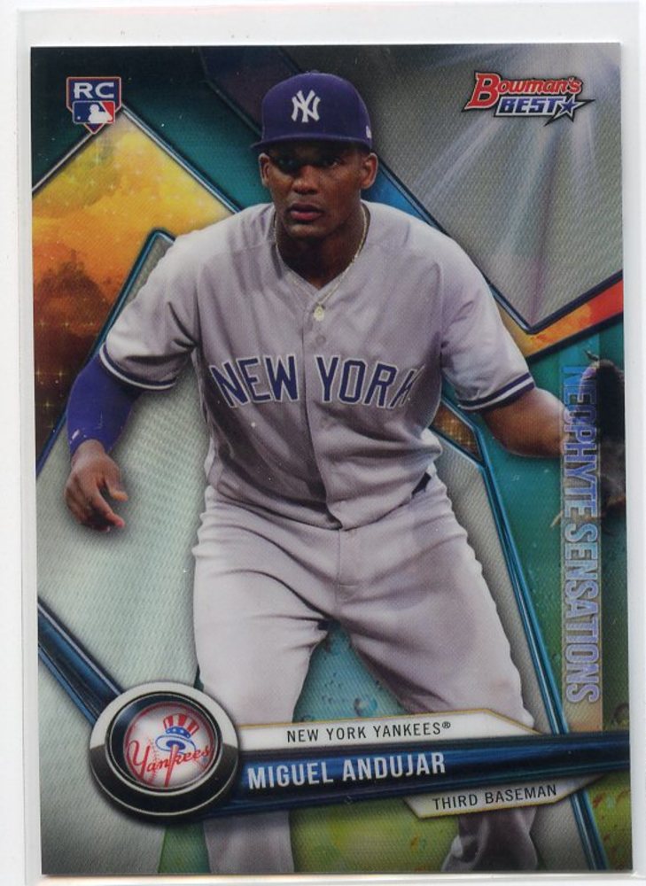 2018 Bowman's Best Neophyte Sensations Refractors #NSMA Miguel Andujar