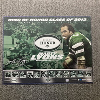 NFL - Jets Marty Lyons Signed Ring Of Honor Collage Poster (24x18)
