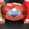 NFL - Eagles DeVonta Smith Signed Authentic Football with NFL Draft Logo