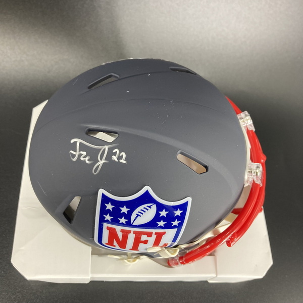 NFL - Jets Tre Jenkins Signed Blue Shield Mini Helmet