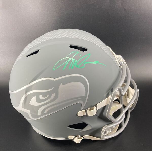 NFL - Seahawks Jalen Milroe Signed STS Replica Speed Helmet