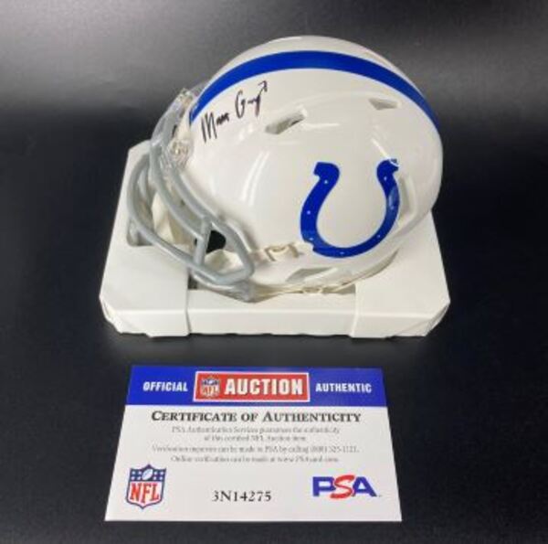 Colts - Matt Gay Signed Mini Helmet