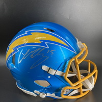 NFL - Chargers Ladd McConkey Signed Authentic Flash Speed Helmet