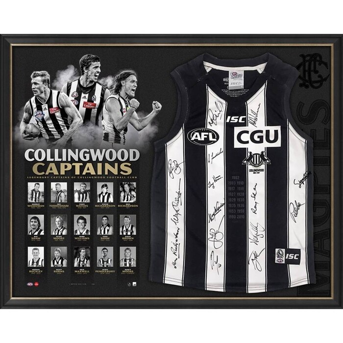 Photo of Collingwood Captains Deluxe Signed Guernsey Display - Premium Edition #1