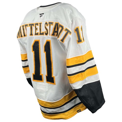 Photo of Game-Used 2025-2026 Season Away Hockey Jersey - Set 2 - Casey Mittelstadt