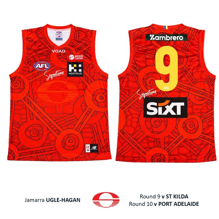 Photo of Jamarra Ugle-Hagan #9 Gold Coast SUNS Darwin/Larrakia Guernsey