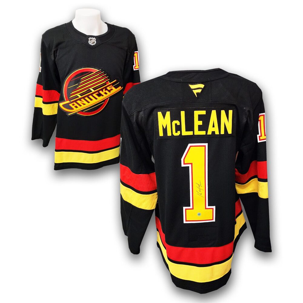 Kirk McLean Autographed Vancouver Canucks Alternate Fanatics Premium Jersey