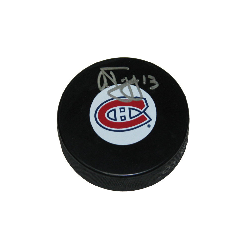 ALEX TANGUAY Signed Montreal Canadiens Puck