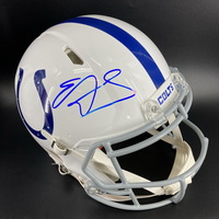 HOF - Colts Edgerrin James Signed Speed Helmet