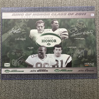 NFL - Jets Multi Sign Ring Of Honor Class Of 2011 Poster (24x16) Signed ...