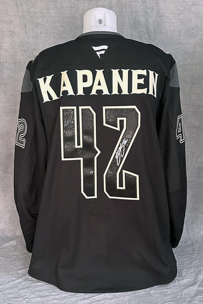 Kasperi Kapanen #42 - Autographed 2025-26 Edmonton Oilers Dia de los Muertos (Day of the Dead) Ltd Edition Fanatics Practice Jersey (Autographed Only / Not Worn)