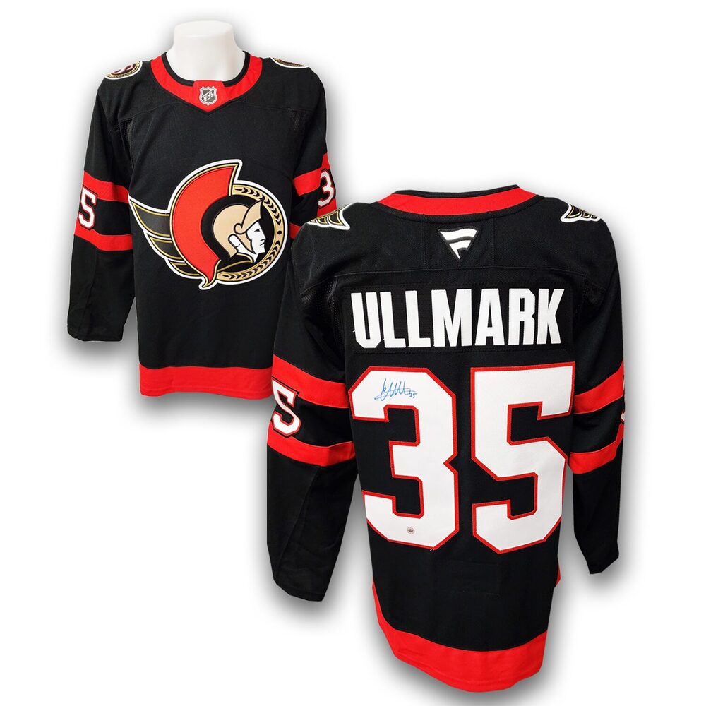 Linus Ullmark Autographed Ottawa Senators Home Fanatics Premium Jersey
