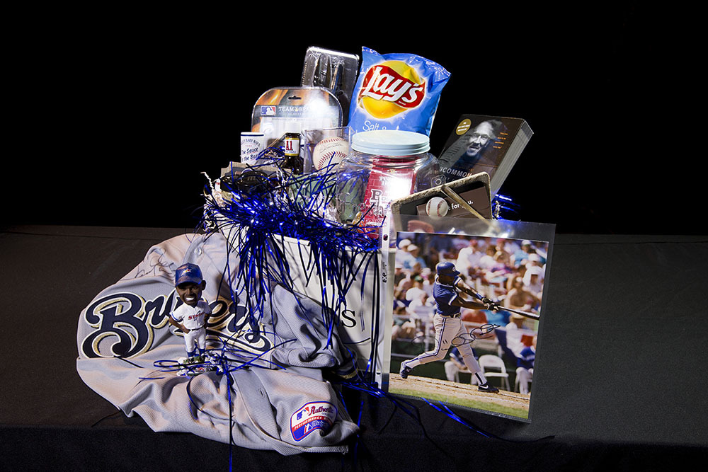 Milwaukee Brewers 2015 Wives Auction Darnell Coles' BBQ Basket created by Shari Coles MLB