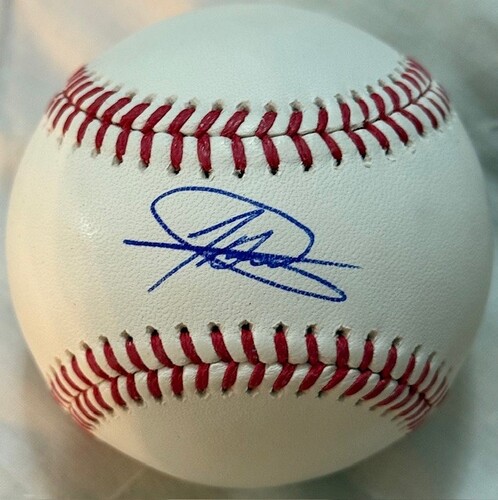 UnderWraps 直筆サインボール JASSON DOMINGUEZ Jasson Dominguez Autographed Baseball | MLB Auctions