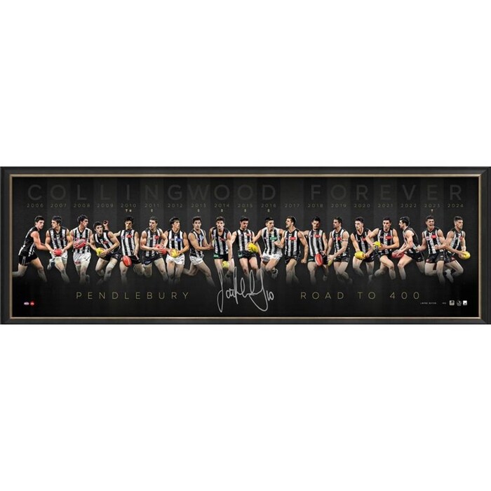 Photo of Scott Pendlebury Signed Time Line Lithograph - Premium Edition #10