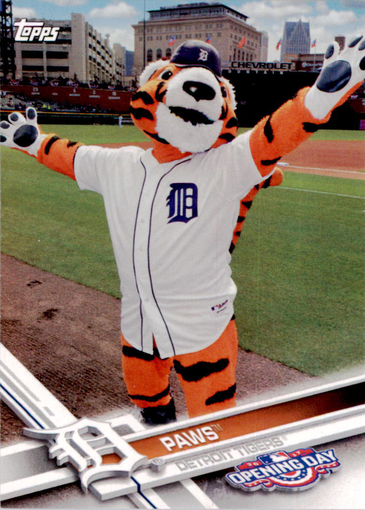 2017 Topps Opening Day Mascots #M1 Paws