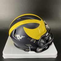 NFL - Michigan Roman Wilson Signed Mini Helmet