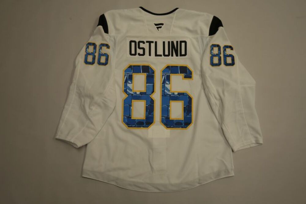 Noah Ostlund 2025-26 Buffalo Sabres Pride Night Jersey