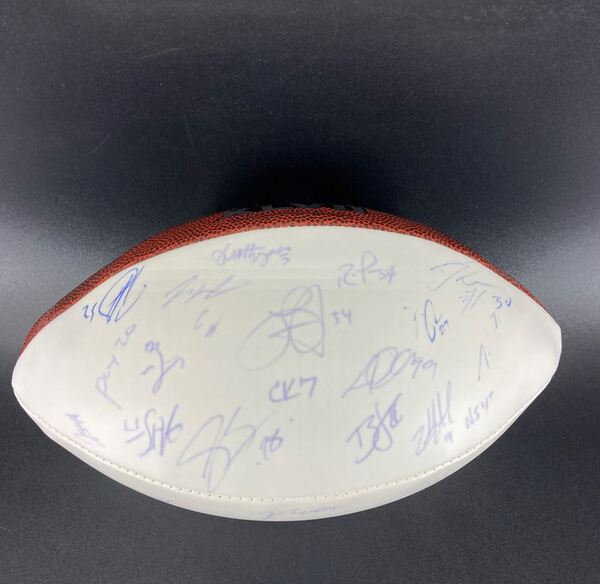 NFL - 49ers Multi Sign Super Bowl XLVII Panel Ball Signed By Over 35 Pla...