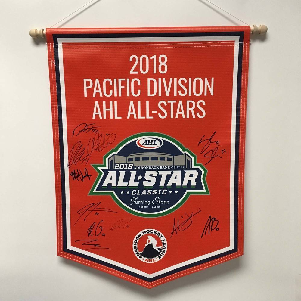 2018 Pacific Division AHL All-Stars Team-Signed Banner