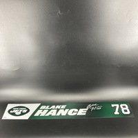 Jets - Blake Hance Signed Locker Name Plate
