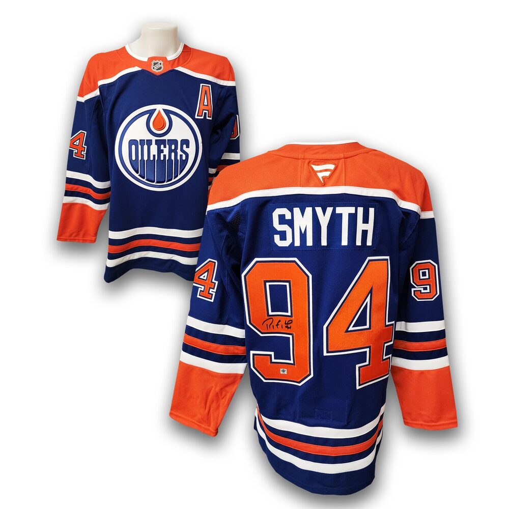 Ryan Smyth Autographed Edmonton Oilers Fanatics Home Premium Jersey