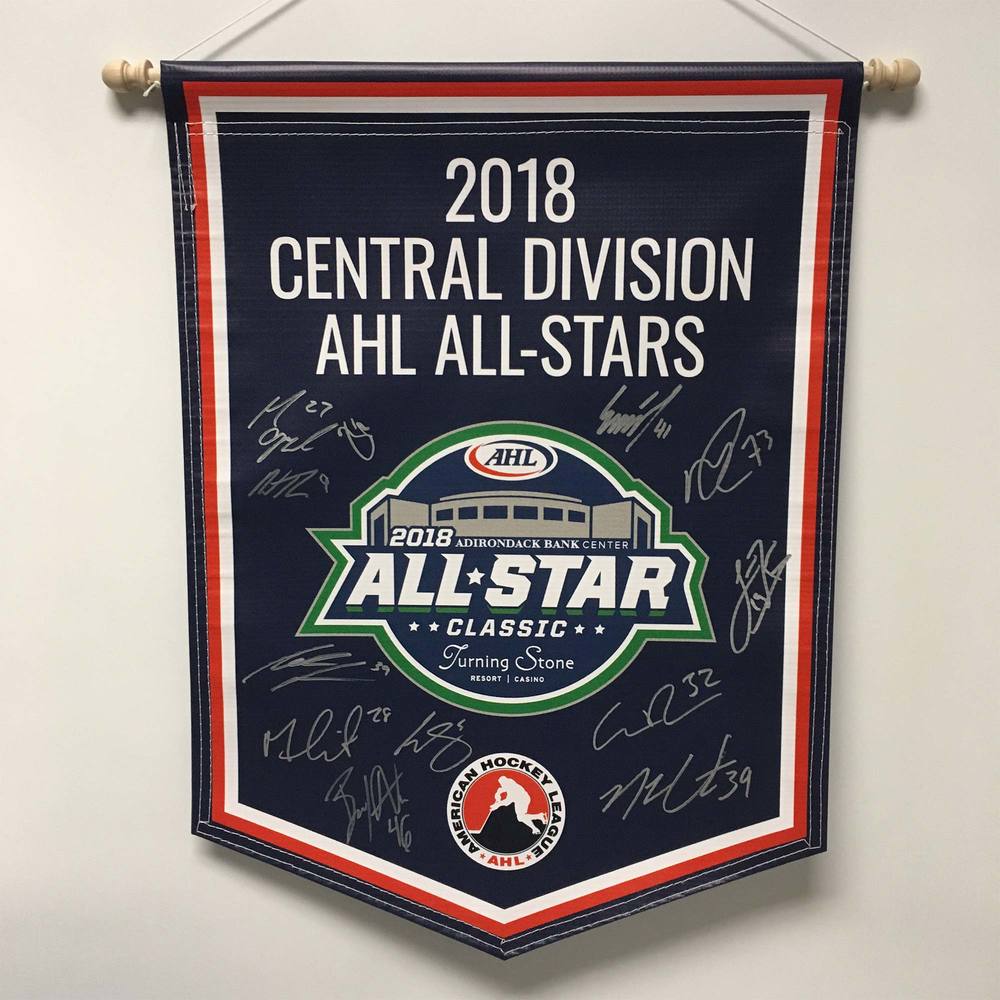 2018 Central Division AHL All-Stars Team-Signed Banner