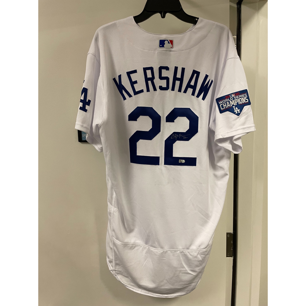 Clayton Kershaw Authentic Autographed Los Angeles Dodgers