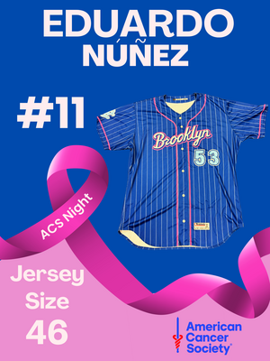 #11 Eduardo Núñez Game Used ACS Jersey