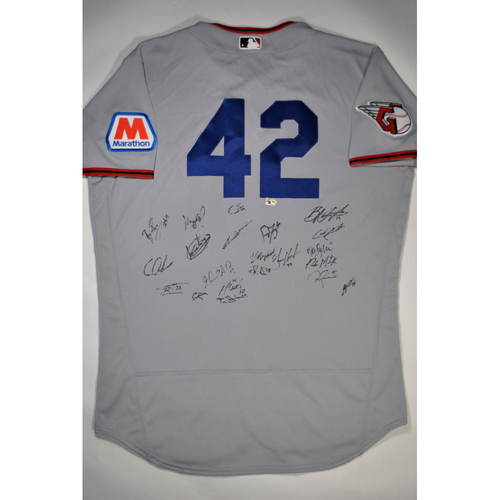 Photo of 2026 Jackie Robinson Day Jersey - Cleveland Guardians Team Autographed Jersey