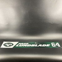 Jets - Brad Lundblade Signed Locker Name Plate