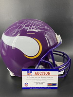 HOF - Vikings Steve Hutchinson Signed Authentic Proline Helmet with &quo...