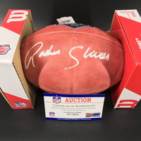 NFL - Chargers Rashawn Slater Signed Authentic Football with 2021 Draft ...