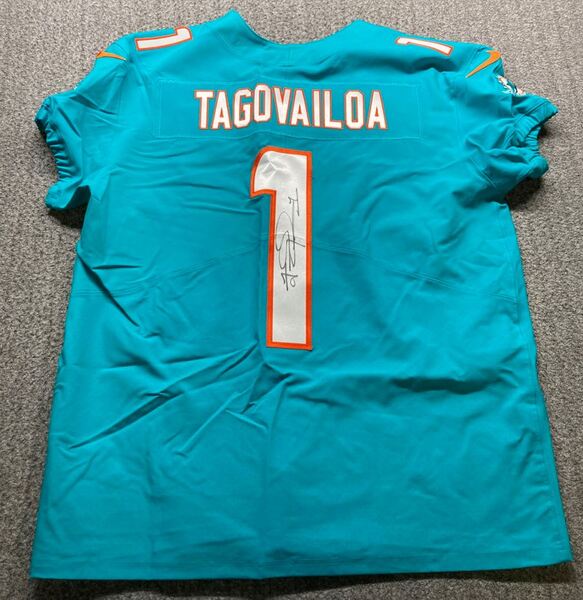 NFL - Dolphins Tua Tagovailoa Signed Authentic Jersey Size 48