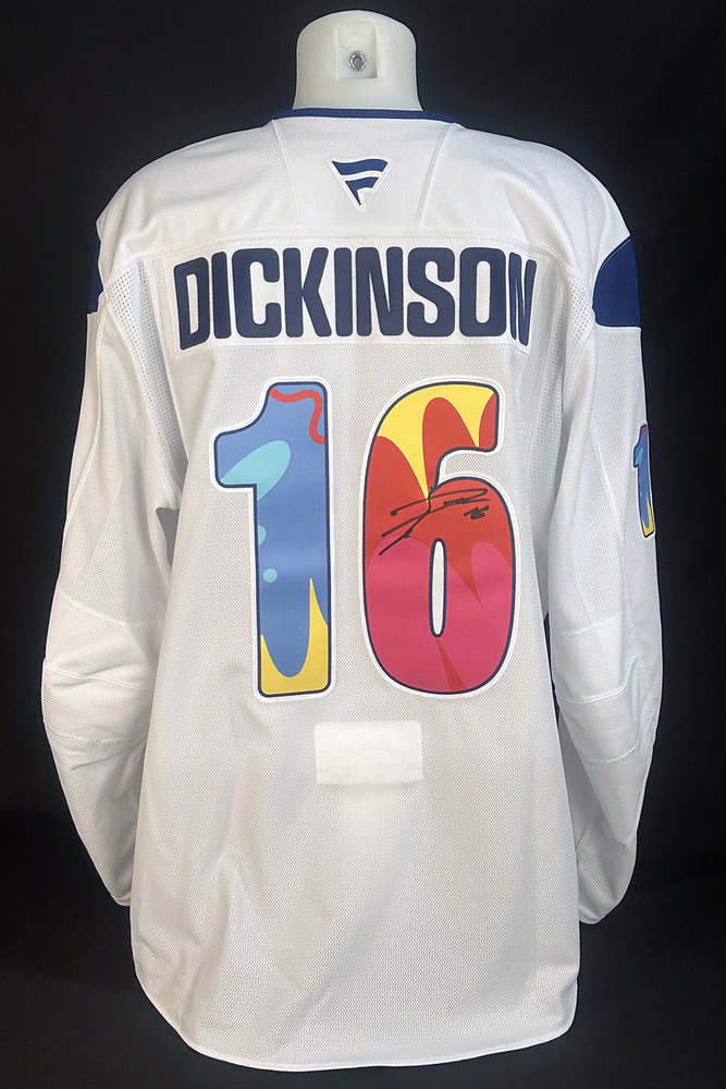 Jason Dickinson #16 - Autographed 2025-26 Edmonton Oilers Celebrating Pride Night Ltd Edition Fanatics Practice Jersey (Autographed Only / Not Worn)