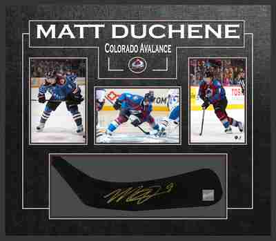 Matt Duchene - Signed & Framed Stick Blade - Featuring Coloardo Avalanche Photo Collection