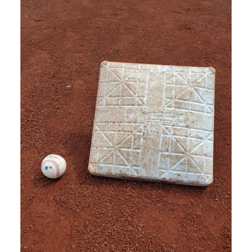 2020 Phillies Game-Used Baseball & Base - Bryce Harper Home Run (Back-to-Back-to-Back)