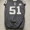 London Games - Raiders William Compton Game Used Jersey (11/24/19) Size 44 W/ AFL Eternal Flame 60 Year Patch