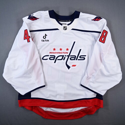 Image of Thompson, Logan<br>White Set 1 - Game-Issued (GI)<br>Washington Capitals<br>2025-26<br>#48