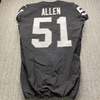 London Games - Raiders William Compton Game Used Jersey (11/24/19) Size 44 W/ AFL Eternal Flame 60 Year Patch