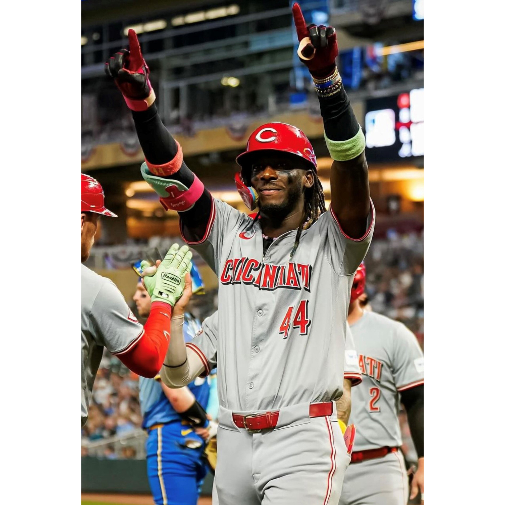 Elly De La Cruz -- Game Used Road Jersey -- Authenticated to 23