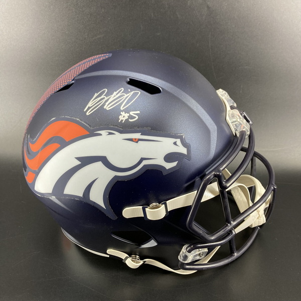 Broncos - Baron Browning Signed Replica Helmet