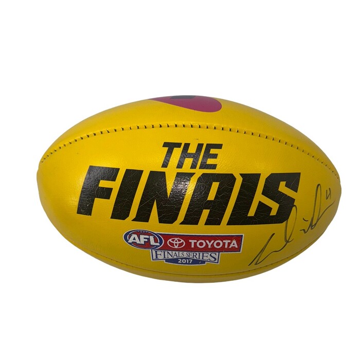 Photo of Dustin Martin 2017 Signed Finals Ball