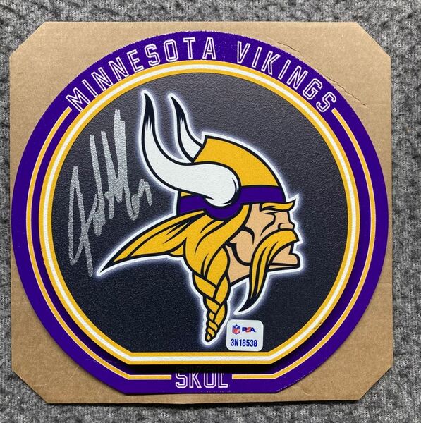 HOF - Vikings Jared Allen Signed 3D Metal Wall Art (8x8)