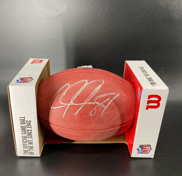 HOF - Lions Calvin Johnson Signed Authentic Football