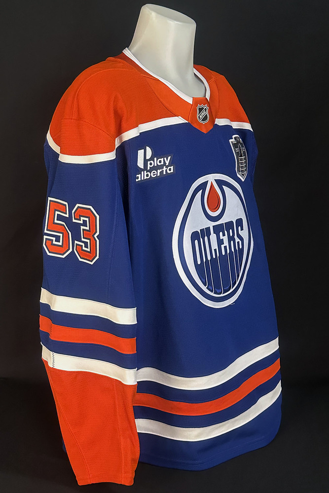 Jeff Skinner #53 -  2025 Stanley Cup Final Edmonton Oilers Game-Worn Royal Set #2 Jersey - Worn For Game #5 vs Florida Panthers